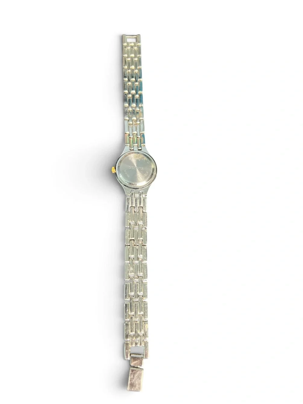 Geneva Women's Two Tone Blue Dial Quartz Bracelet Watch Gold Silver Tone
